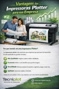 impressoras plotter para sua empresa em funcionamento